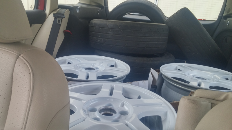 To the tire shop! (1 week after the last picture)